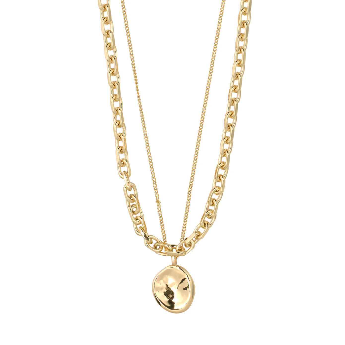 SPARKLE necklace 2 in 1 set gold