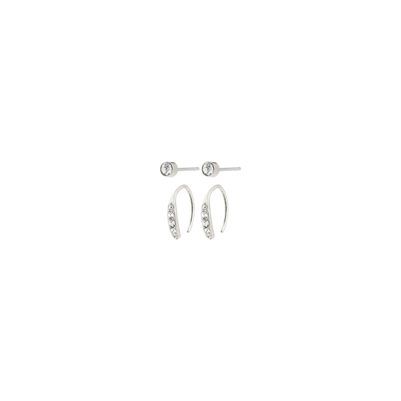 Gionni Earring 2 in 1 silver