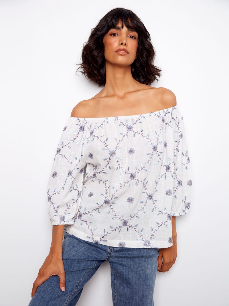 Floral Off Shoulder C4527RR-499C