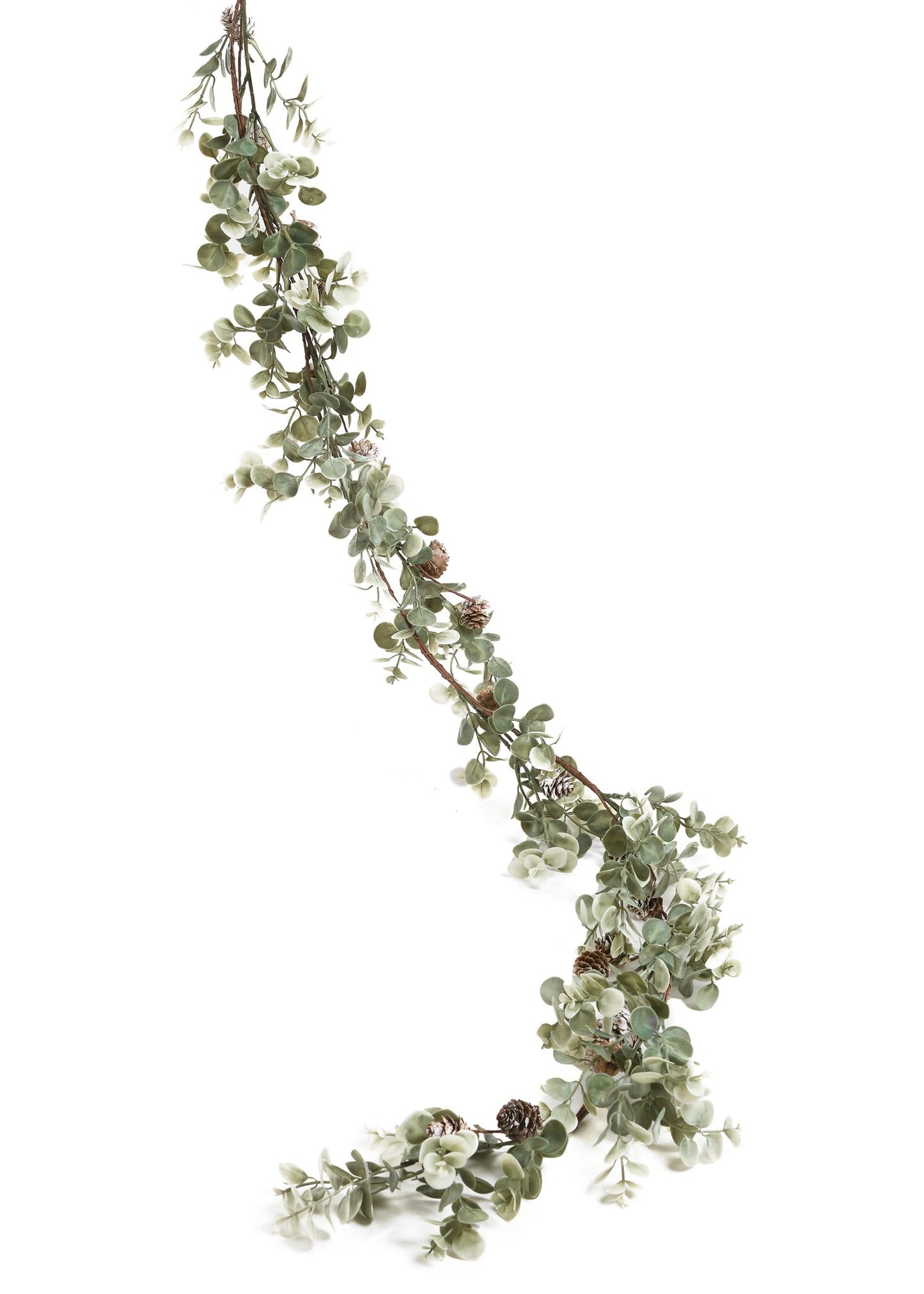 GARLAND EUCA W/PCONES PLST GREEN