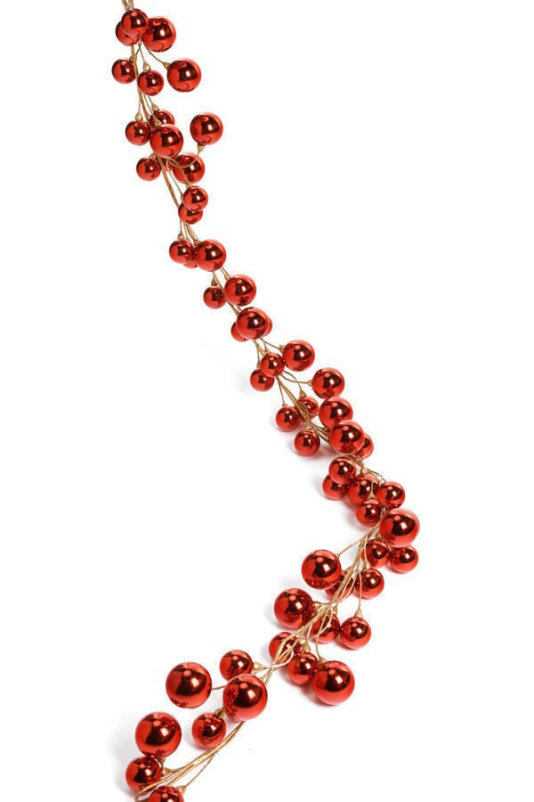 BALL GARLAND 6' - RED