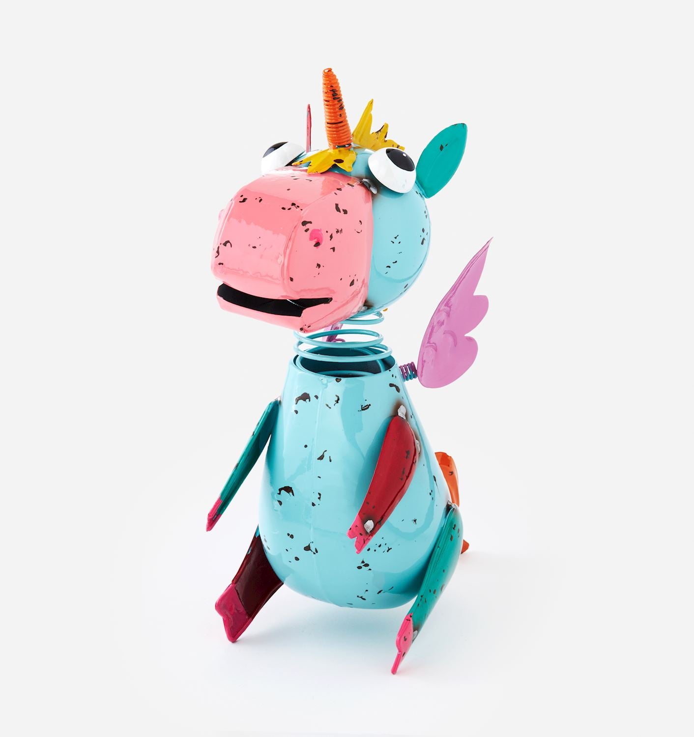 Metal Wobble Unicorn Figurine