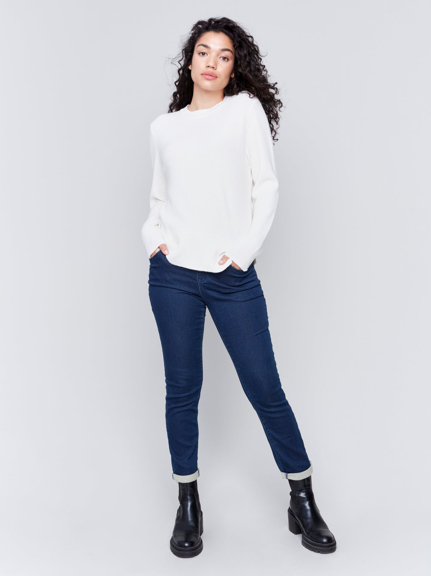 Sweater with Side Tab Detail