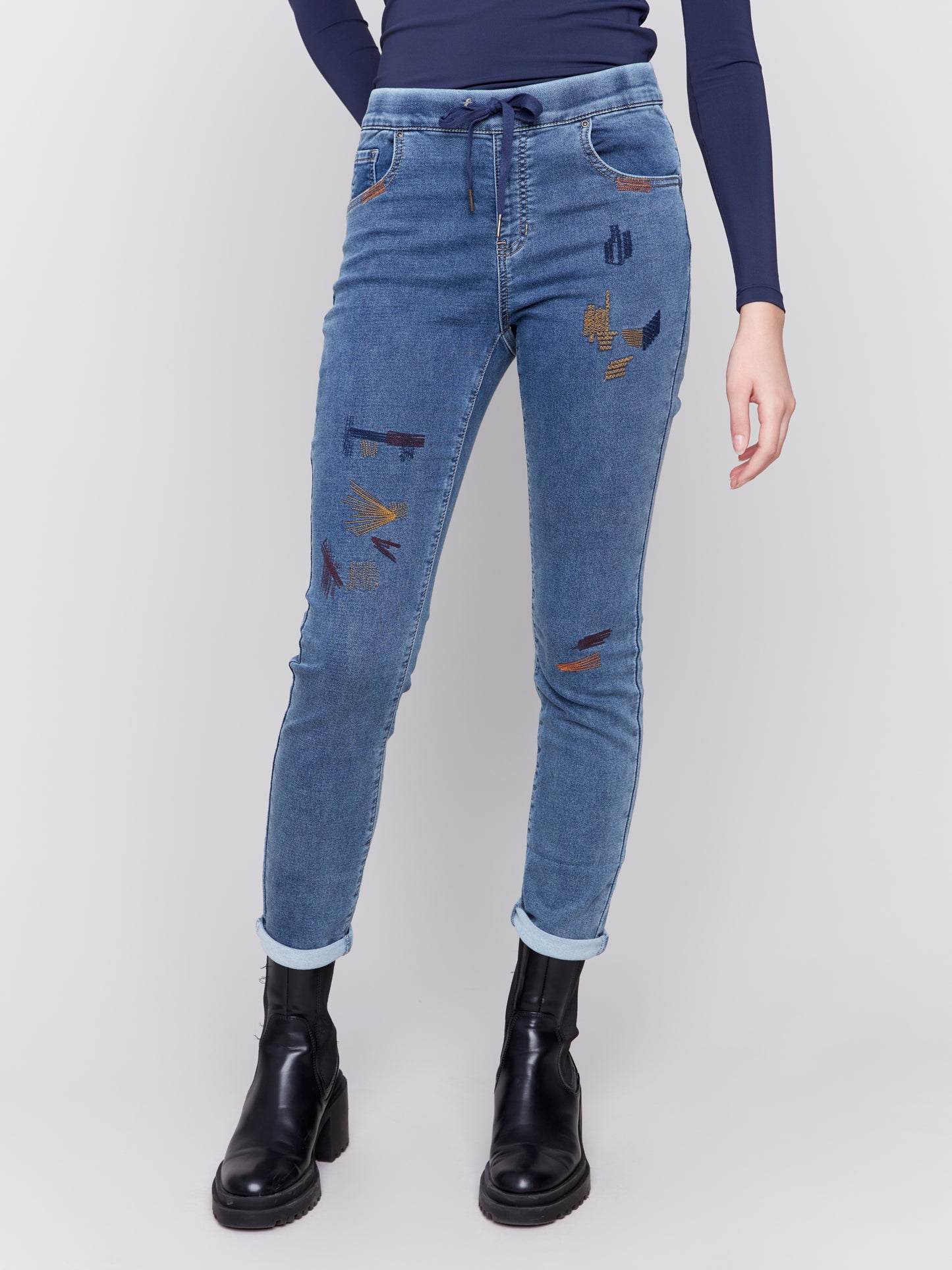 Knit Denim Pant