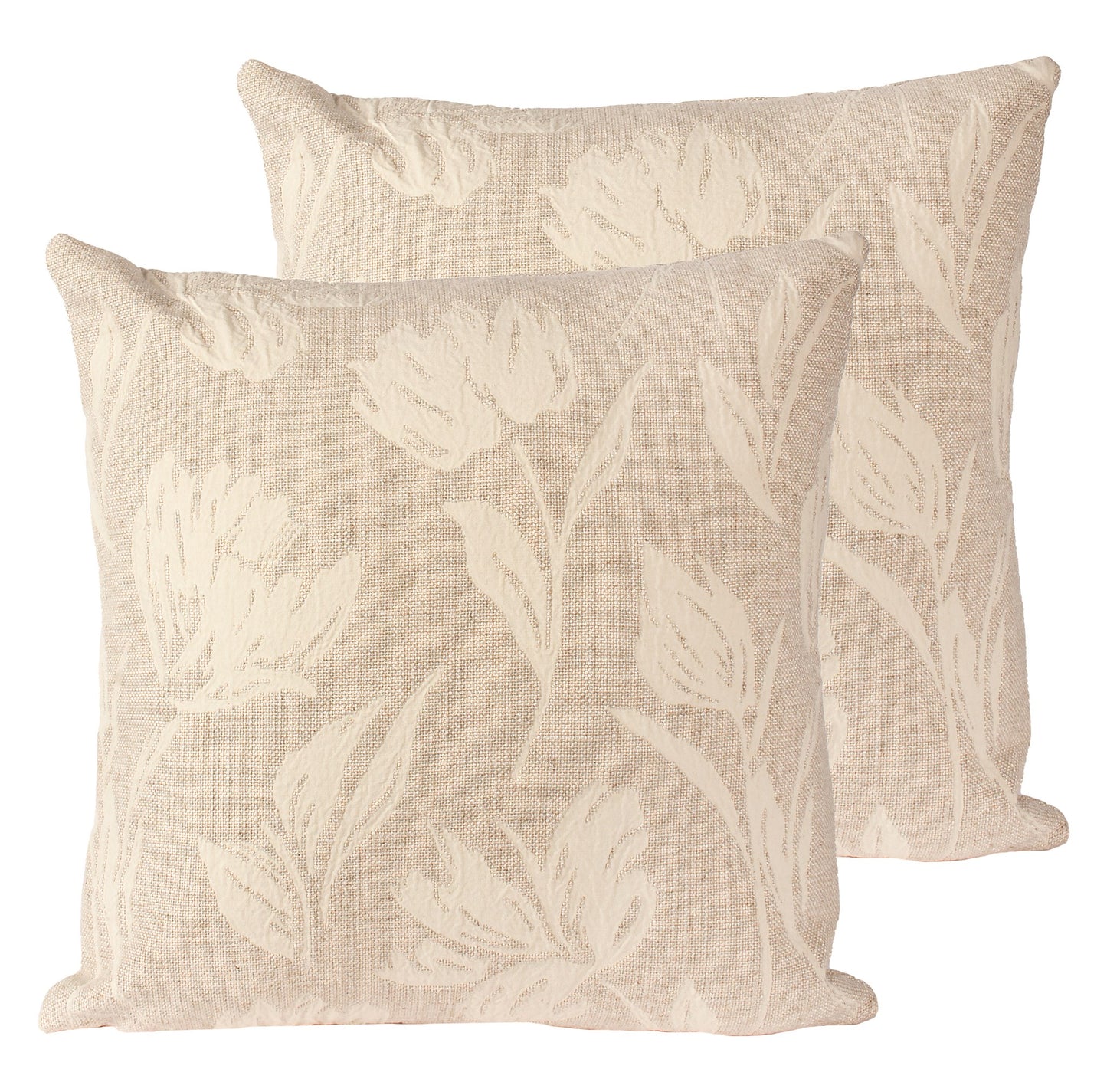Belgian linen square pillow