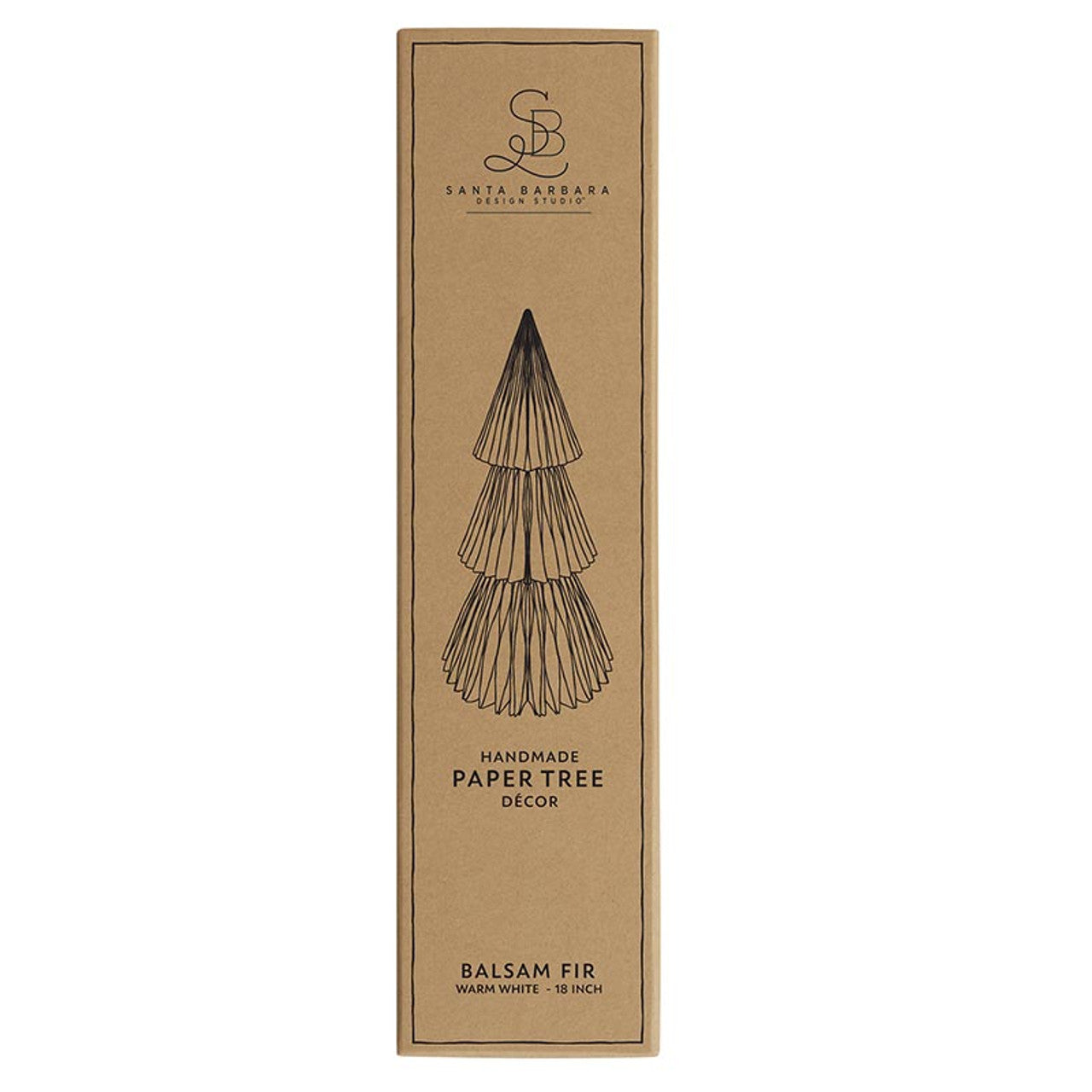 Paper Tree - Balsam Fir Warm White 18"