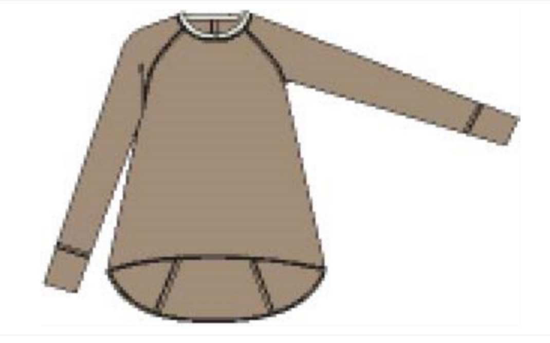 Soft Jersey Long Sleeve Top C1287XPK