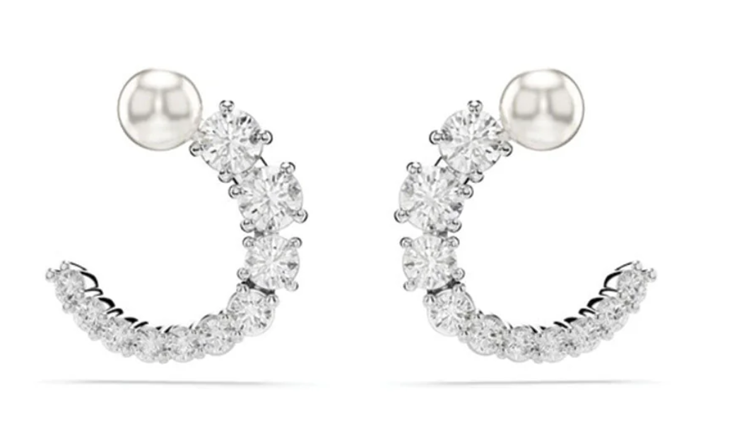 Matrix Pearl and Crystal Earrings Swarovski 5701602