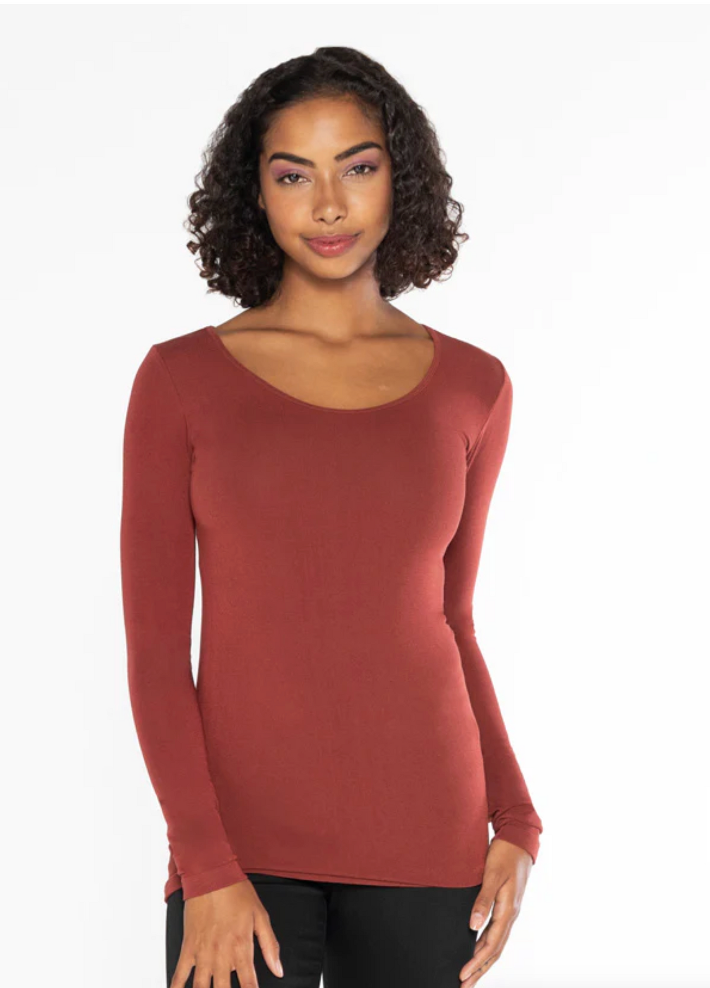 Bamboo Long Sleeve Scoop Neck CEBT1202