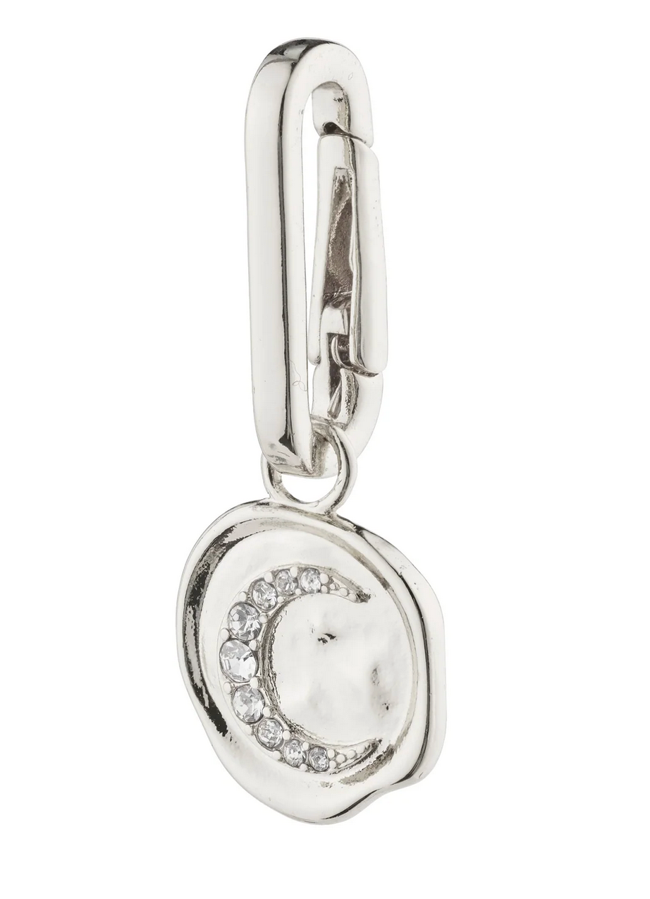 CHARM recycled moon pendant SILVER