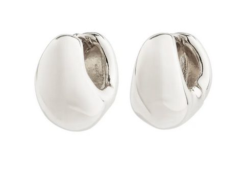 LIGHT recycled chunky earrings silver-plated