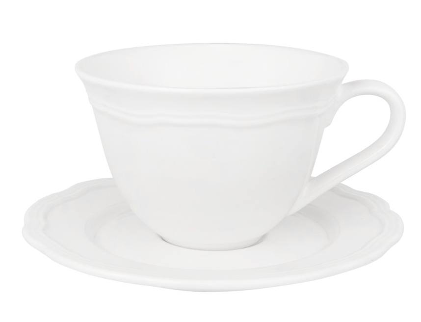 Cup and Saucer White
