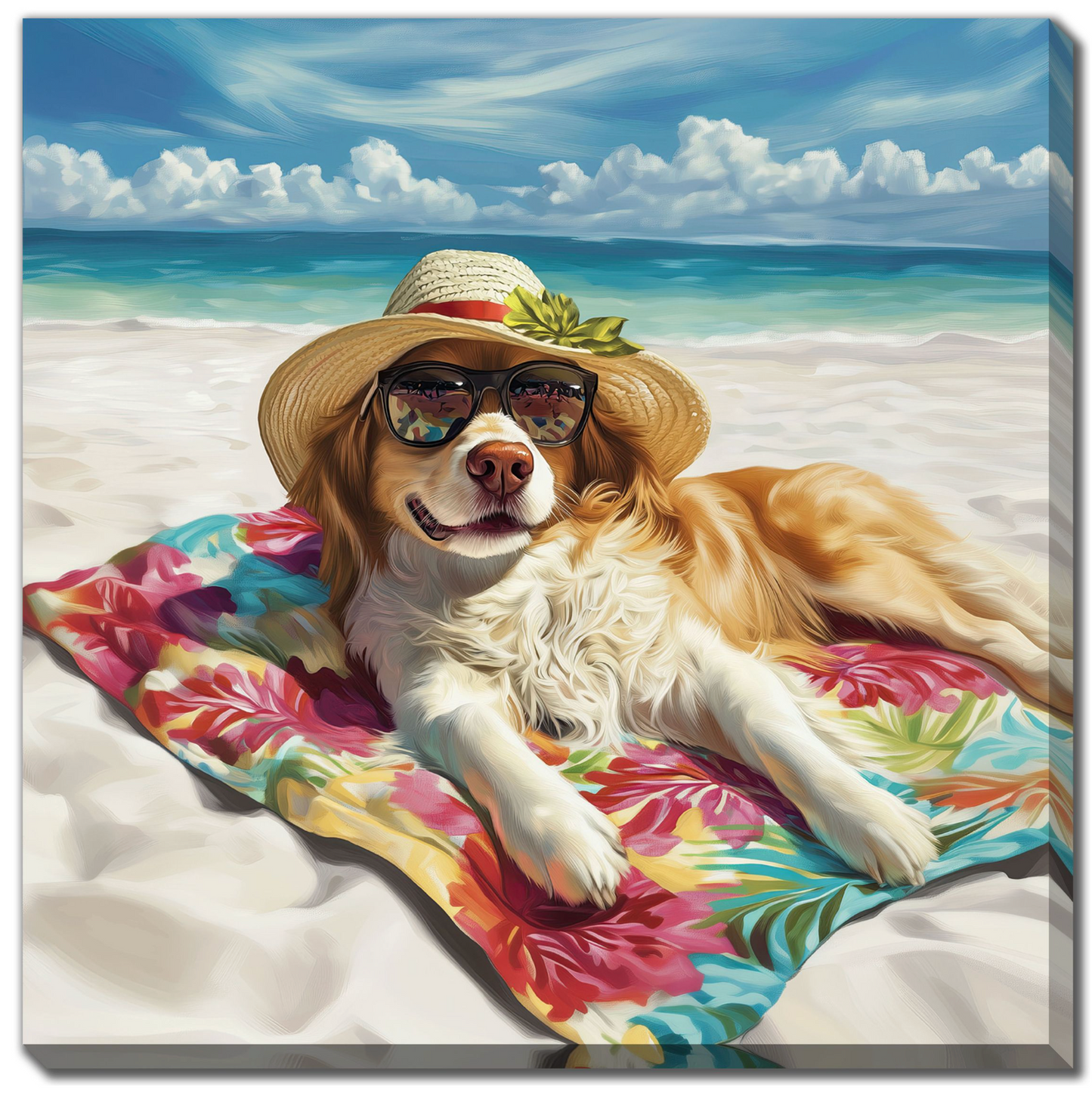 Fur in the Sun Artwork 18x18