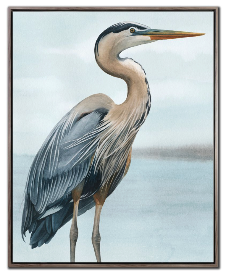 Back Bay Heron Artwork 24x30