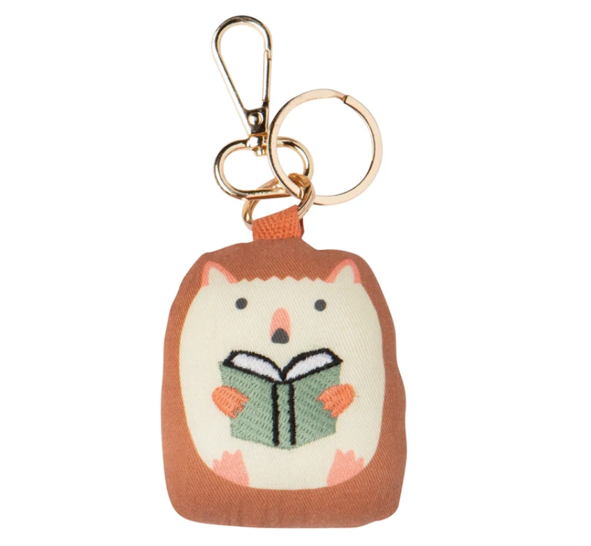 Book hedgehog charm