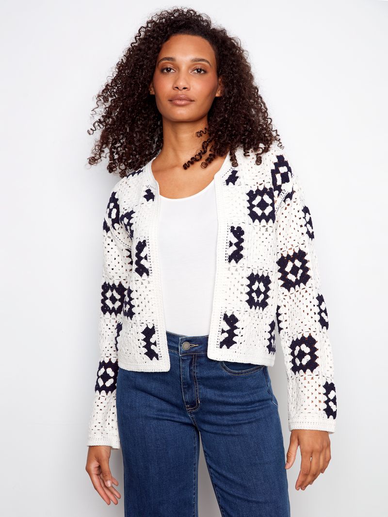 Granny Square cardigan C2951-500C Charlie B