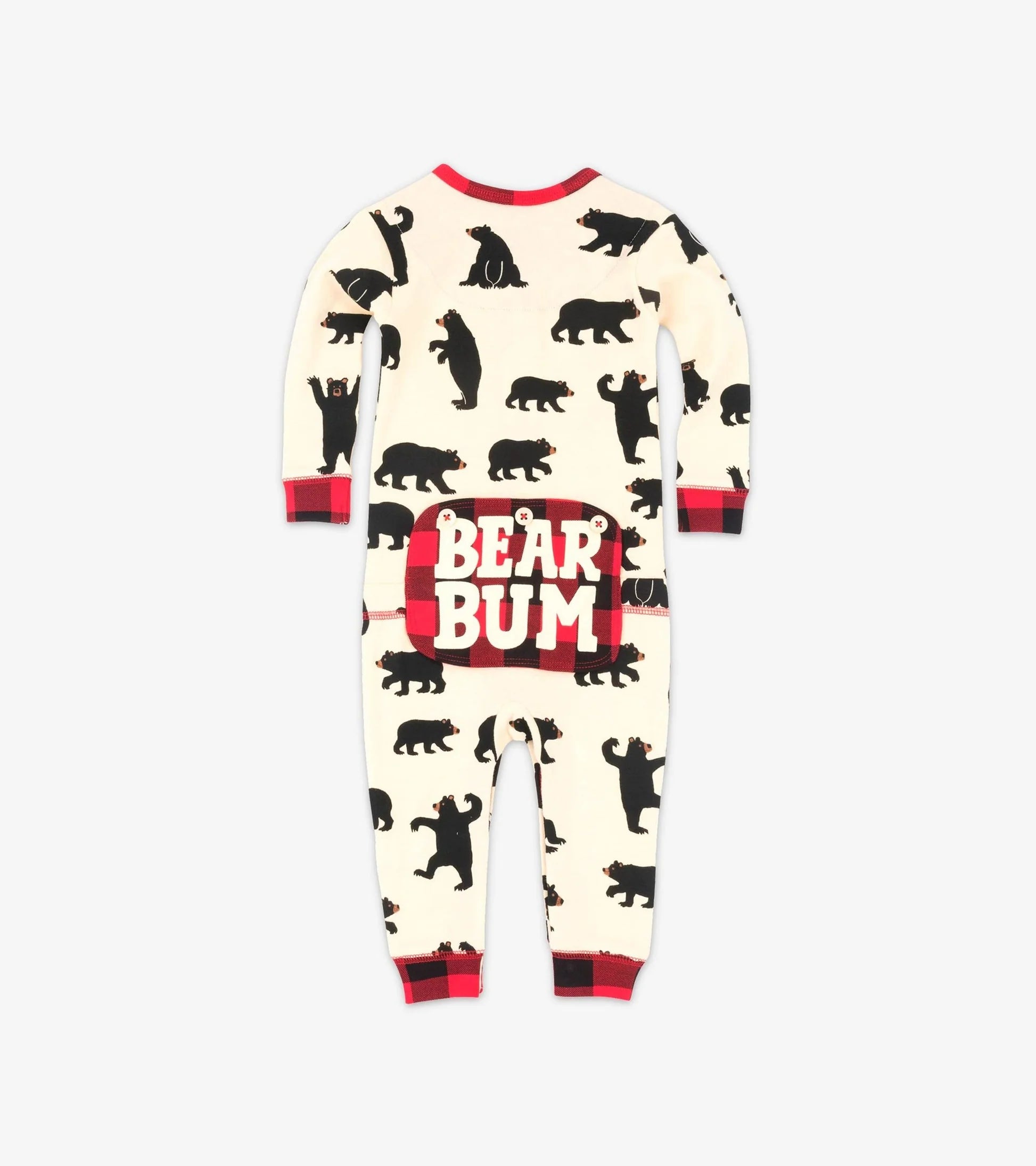 Black Bear Baby Union Suit