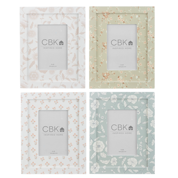 Vintage Floral 4x6 Frame