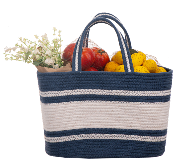 Striped Farmer's Market Tote