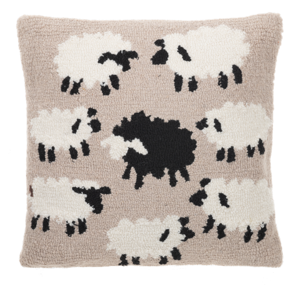 Punch Hook Sheep Pillow