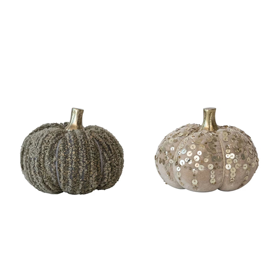 Handmade Cotton Velvet Pumpkin