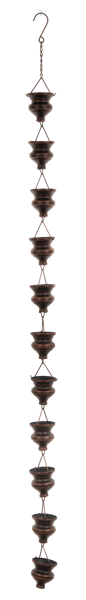 Bronze Urn Rain Chain