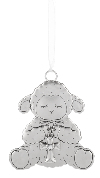 Crib Cross Keepsake Ornament - Lamb