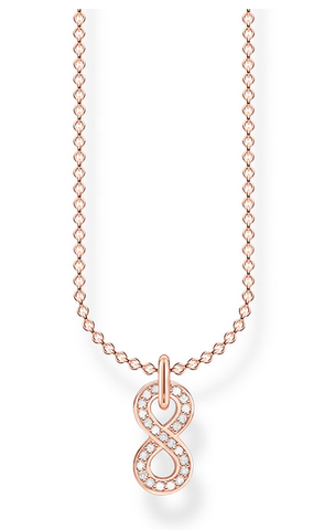 Necklace infinity rose gold KE2067-416