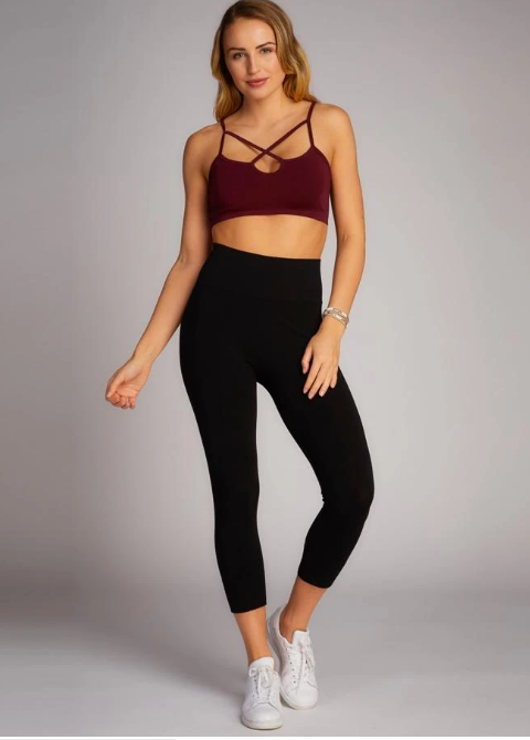 Bamboo 3/4 High Waisted Leggings CEBPY1005