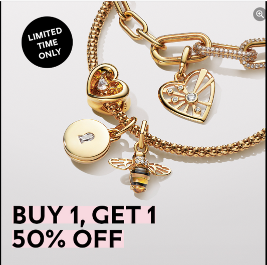 Pandora Buy 1 Get 1 50% off sale