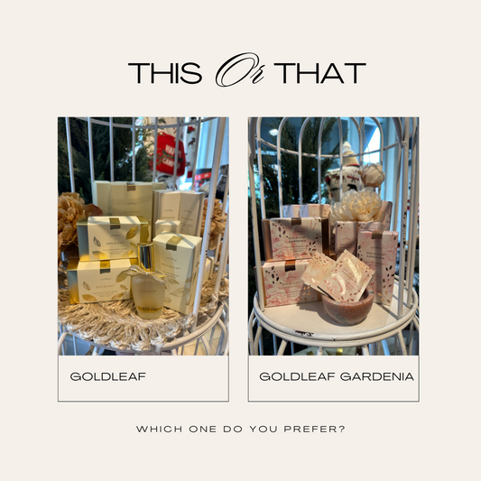 Which Scent Would You Rather? Thymes Goldleaf or Goldleaf Gardenia?