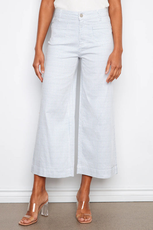 Striped Twill Cropped Pant C5538P-892B
