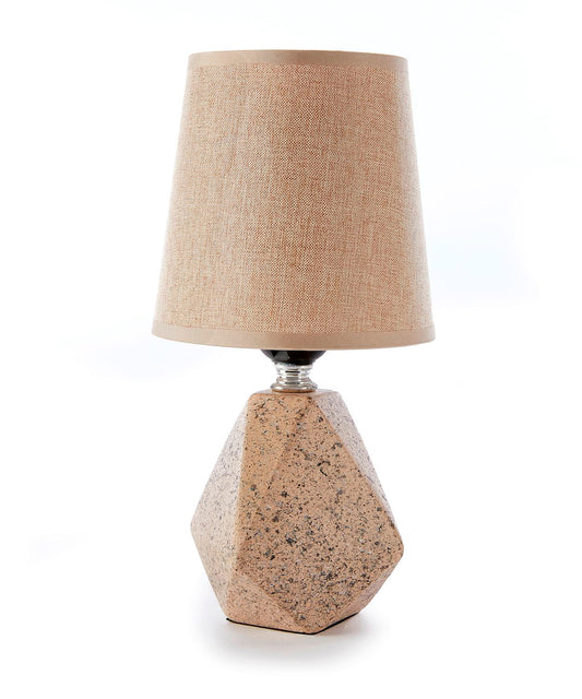 Light Brown Geometric Table Lamp