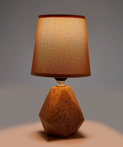 Light Brown Geometric Table Lamp