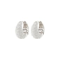 FOCUS recycled crystal earrings silver-plated