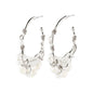 FOCUS recycled hoop earrings silver-plated