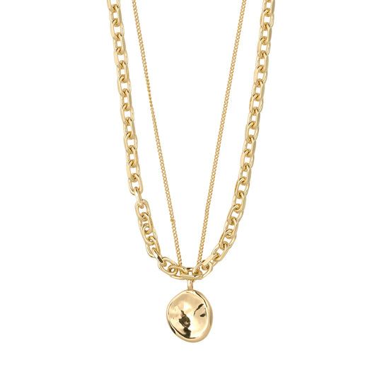 SPARKLE necklace 2 in 1 set gold