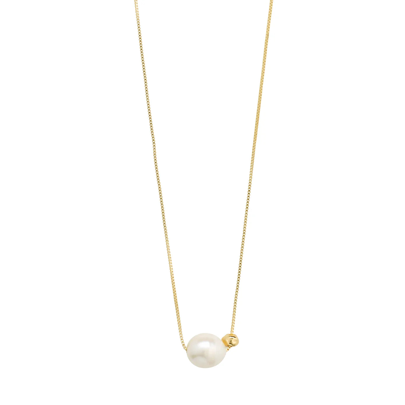 TRUST recycled pearl necklace gold-plated