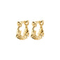 TRUST recycled hoop earrings gold-plated