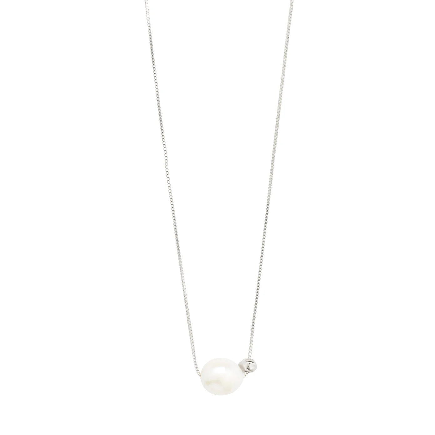 TRUST recycled pearl necklace silver-plated