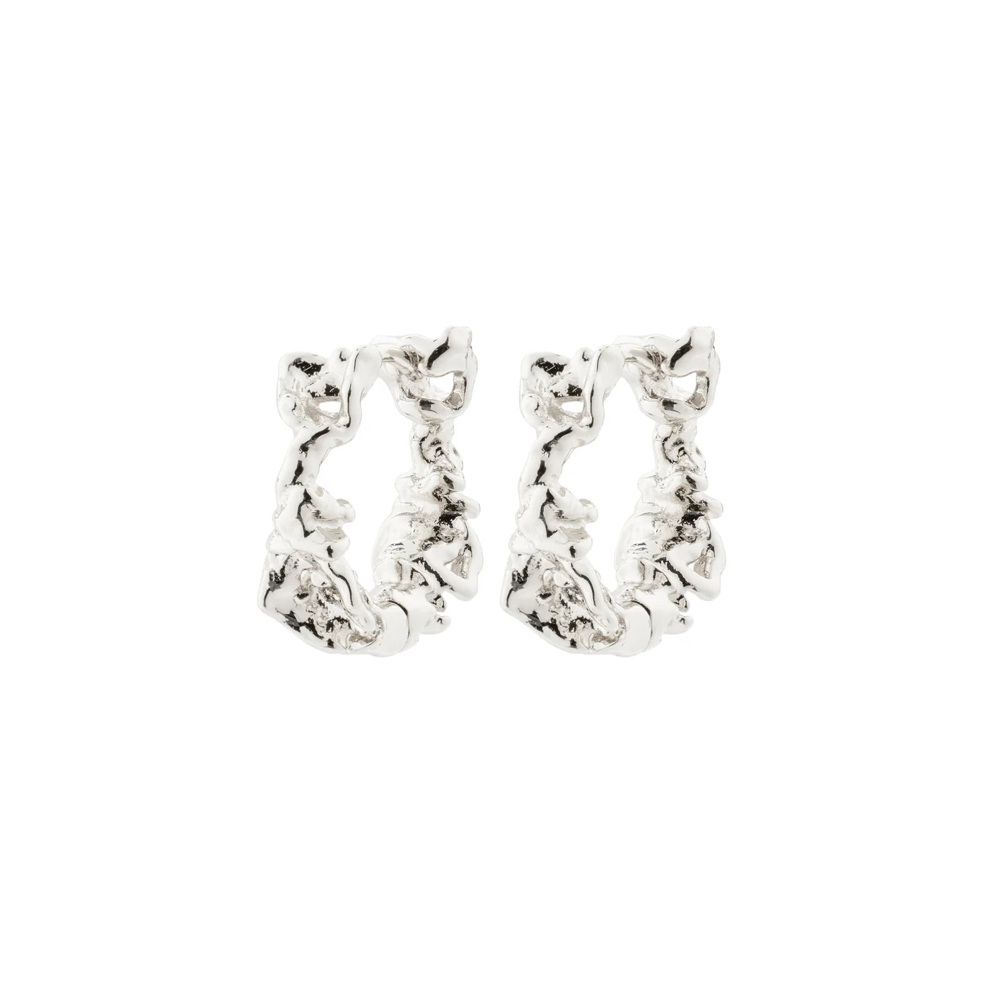 TRUST recycled hoop earrings silver-plated