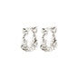 TRUST recycled hoop earrings silver-plated