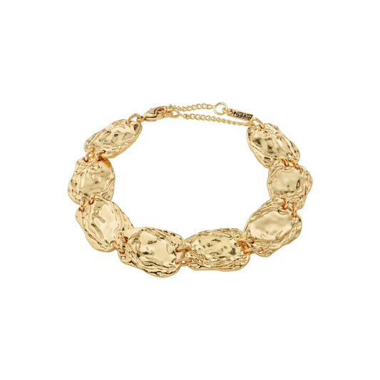 Shift flat bracelet gold