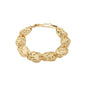 Shift flat bracelet gold