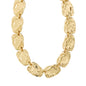 Shift flat necklace gold