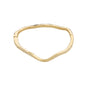 TRUE recycled wavy bangle gold-plated