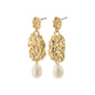 TRUE recycled gold-plated earrings