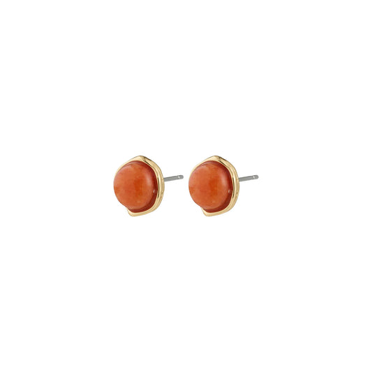 Sense earring gold agate