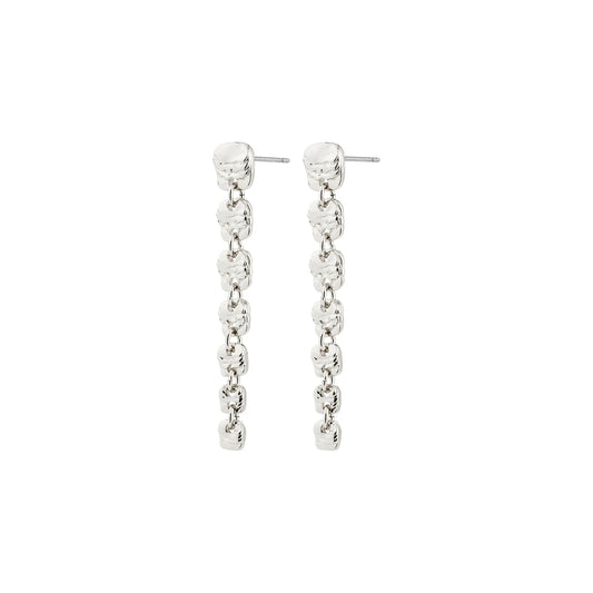 Sense drop earring silver