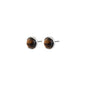 Sense earring silver tiger eye
